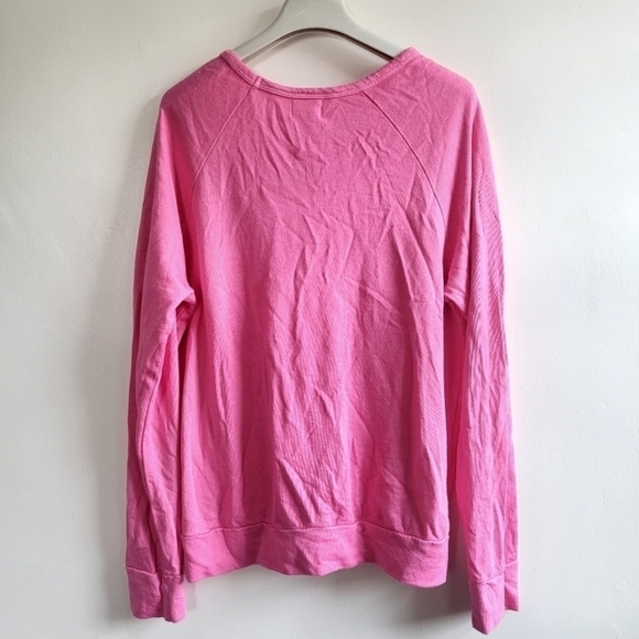 New Sundry Love Me Truly Graphic Crewneck Pink Pullover Sweatshirt NWT 1/Small - Picture 6 of 9